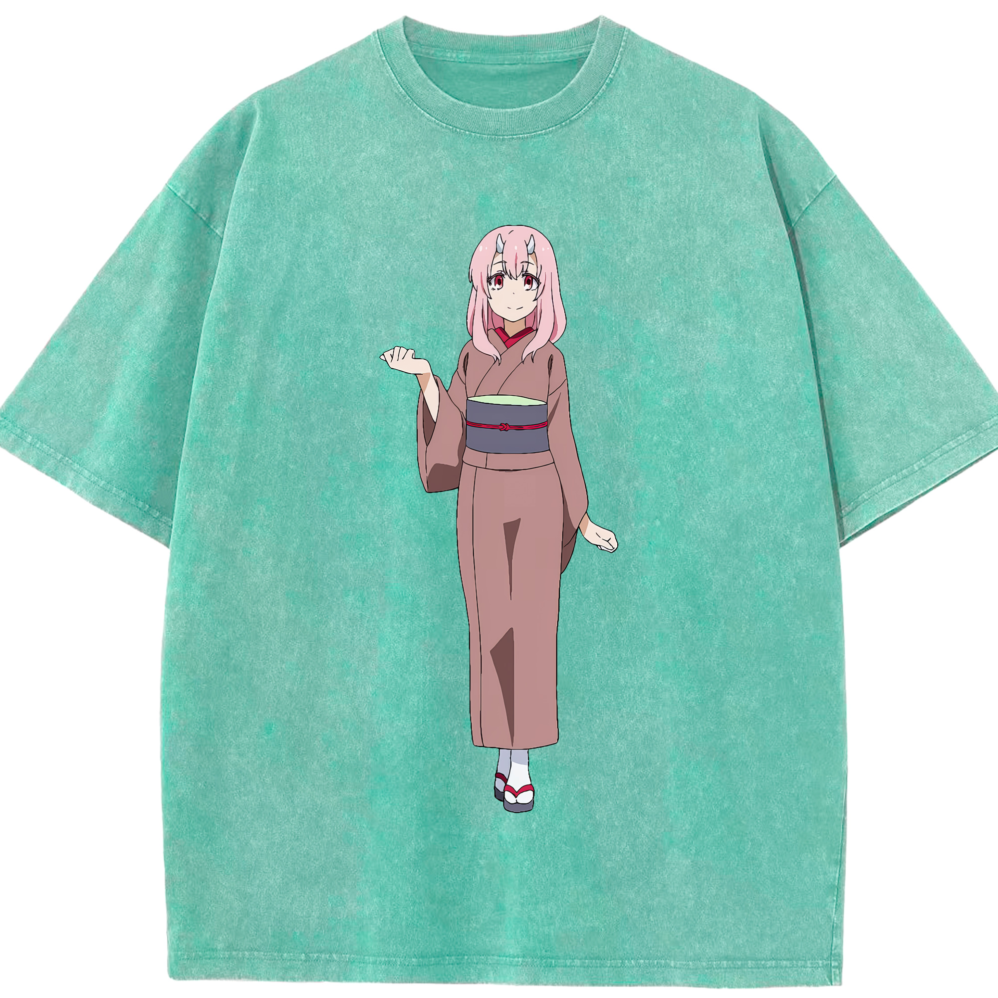 （画像用） 転スラ Regarding Reincarnated to Slime 綿100% ヴィンテージ風 半袖Tシャツ（フロントプリント）